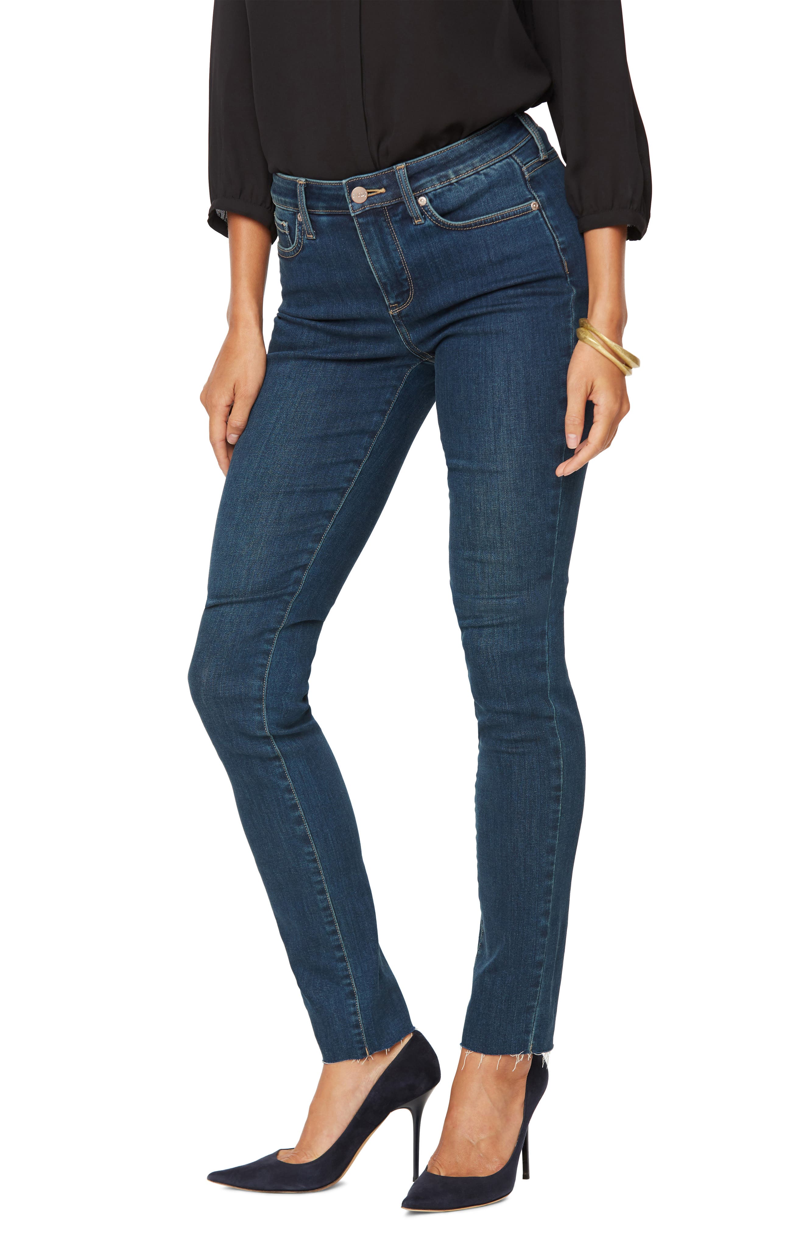 NYDJ Womens Alina Skinny Ankle Jeans with Hem NYDJ Womens Alina Skinny Ankle Jeans with Hem